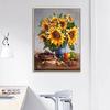 Huacan Cross Stitch Embroidery Kits 14CT Sunflower Butterfly Cotton Thread Painting DIY Needlework DMC New Year Home Decor