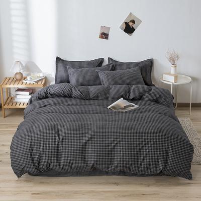 Bedding Four-piece Set Printed Washed Skin-friendly Bed Sheet Quilt Cover Pillowcase Set