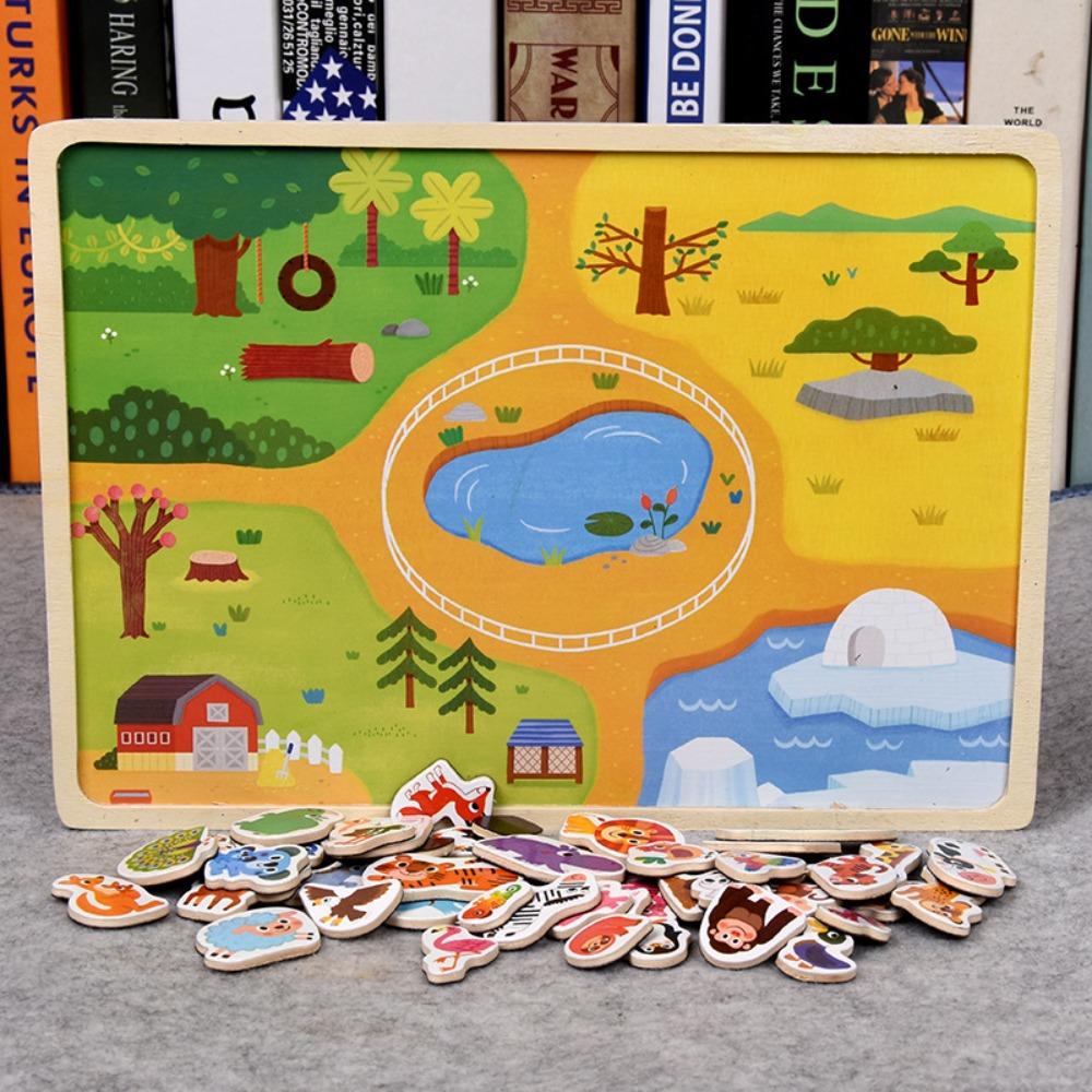 

A Set Transportation Theme Educational Puzzle Board Animal Transportation Puzzle Early Learning Animal Products