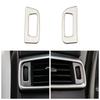 Stainless Steel Air Vent Outlet Adjust Knob Surround Trim Cover Sticker for Nissan Qashqai J11 2015-2021 X-trail T32 2014-2019