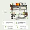 Shuaishi Kitchen Over-Sink Dish Drying Rack with Storage