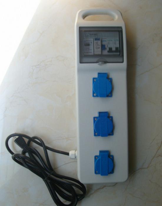 IP54 Weatherproof American Standard Electrical Box with Waterproof Socket Flip Cover and Recessed Generator Socket.