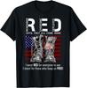 On Friday We Wear Red Military R_E_D Friday Military Remembe Gift Unisex T-Shirt