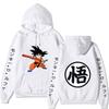 Dragon Ball Son Goku Anime Pattern Hoodie for Men Women Autumn Winter Loose Casual Long Sleeve Hooded Pullover Street Fashion Sweatshirt
