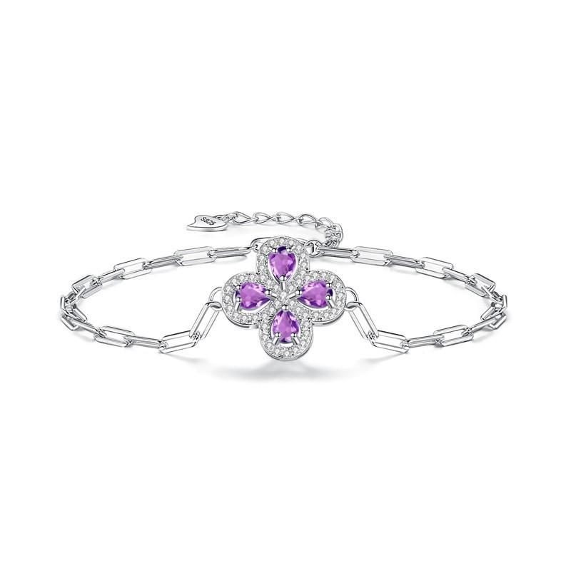Sterling Leaf Design Bracelet With Natural Peridot Gemstone Women Sterling Silver 925