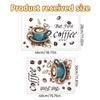 Removable English Coffee Cup Wall Sticker for Kitchen, Bedroom, or Living Room