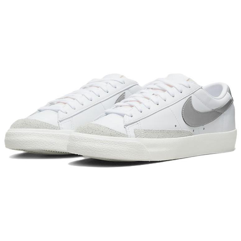 Nike Blazer Low 77 Weiß Metallisches Silber Damen DC4769-113