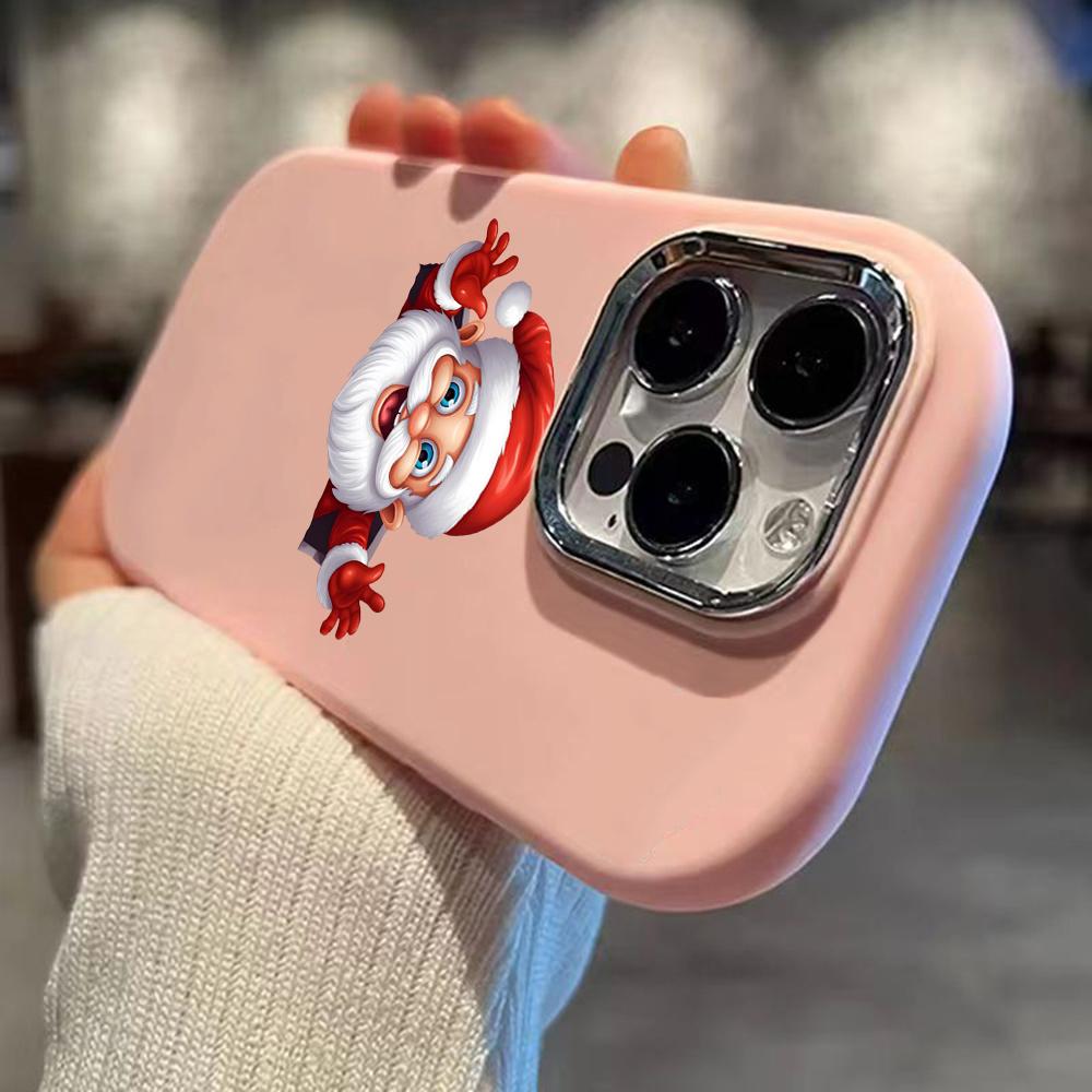 N100 Веселые рождественские мягкие чехлы для телефонов iPhone 15 16 Pro Max Xiaomi 11 — фото 6