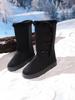 Stivali da Neve da Donna 2026 Autunno e Inverno Ispessiti e Imbottiti, Gambale Medio e Alto, Pelle Scamosciata, alla Moda, Stivali Lunghi in Cotone
