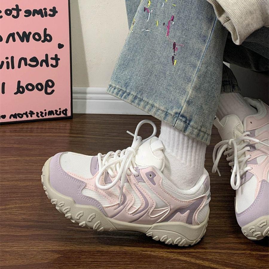 Mountaineering dad shoes 22 autumn new mesh breathable soft-soled casual sports shoes