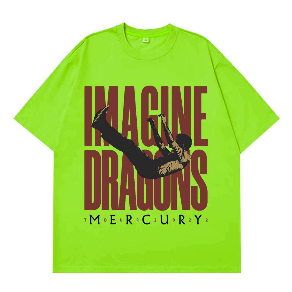 

Imagine Dragons Mercury Tour 2025 Concert T Shirt Hip Hop Rock Band Tshirt Men Women Harajuku Cotton Loose Short Sleeve Tshirts 4XL