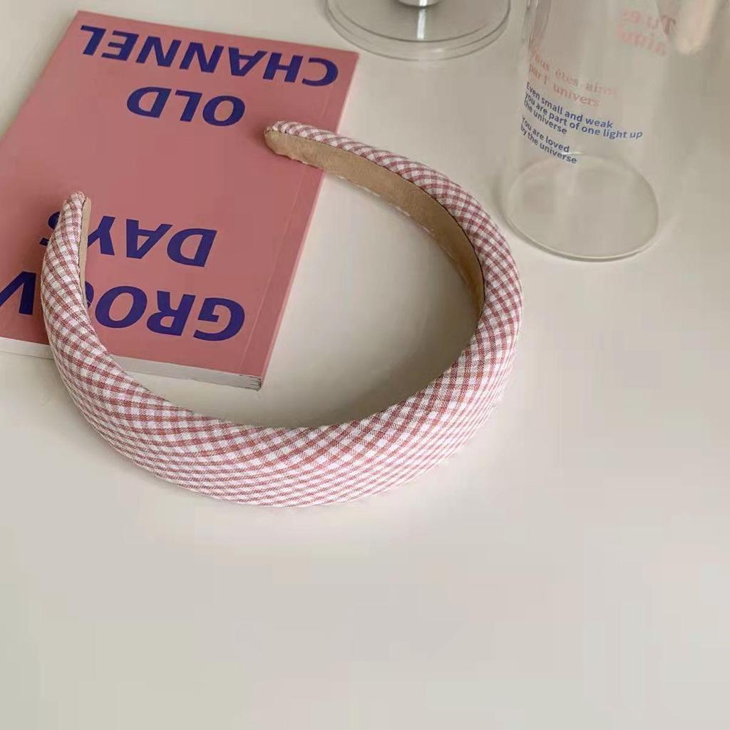 2023 Women's Pink Wide-Edged Hair Hoop: Sweet Summer Headdress for Face Wash