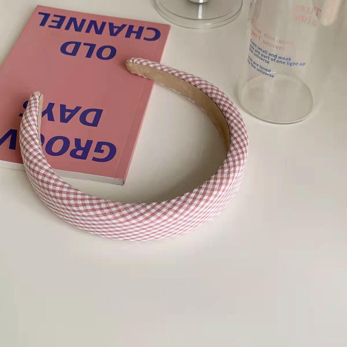 

Женский розовый летний широкий обруч для волос 2023: Головной убор Sweet Temperament для умывания лица