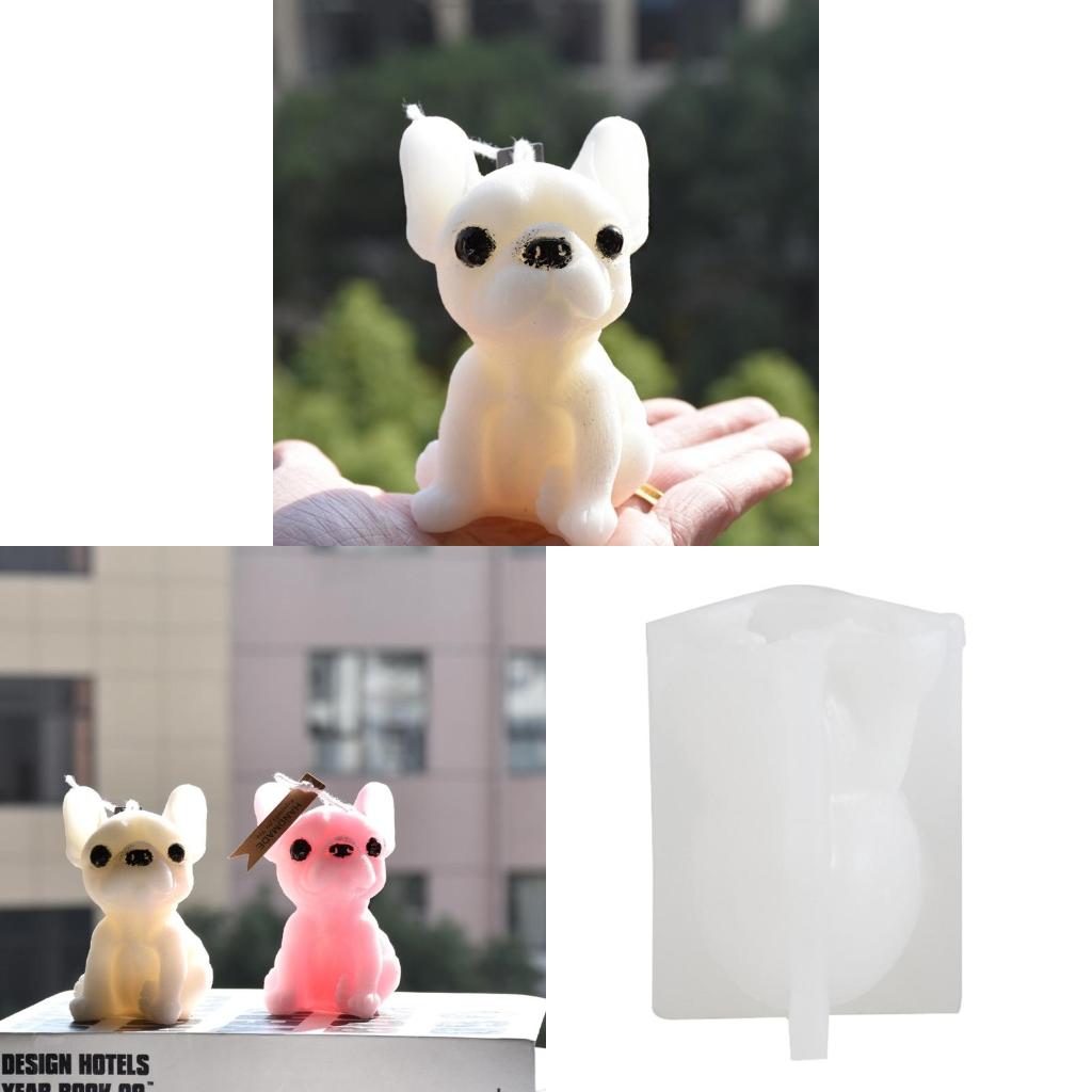 Silicone Mold for Handmade Soap Resin, Puddings, Chocolate Making Fondant Mould Little Dog Shaped