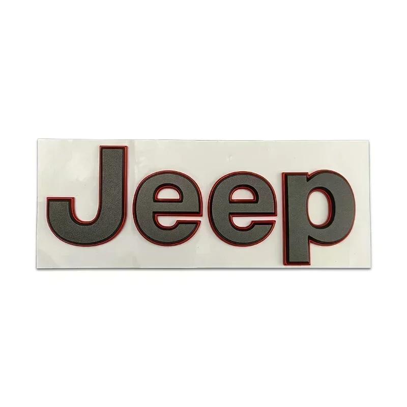 ABS Car Front Hood Sticker for Jeep Wrangler Grand Cherokee Compass Renegade JK JL Patriot Rubicon Rear Trunk Decals Accessories