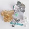 12 Stück/Set Handgefertigte Perlenschnalle Gelee-Schuhe Dopamin-Kristallschuhe Zubehör DIY Dekorative Schuhblume Hausschuh-Schnallen