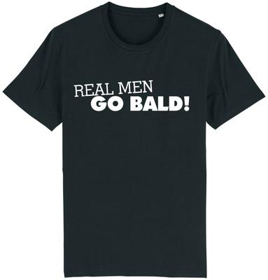 Real Men Go Bald Funny T Shirt Mens Womens Tees Top Tee Gift Idea Dad Grandpa