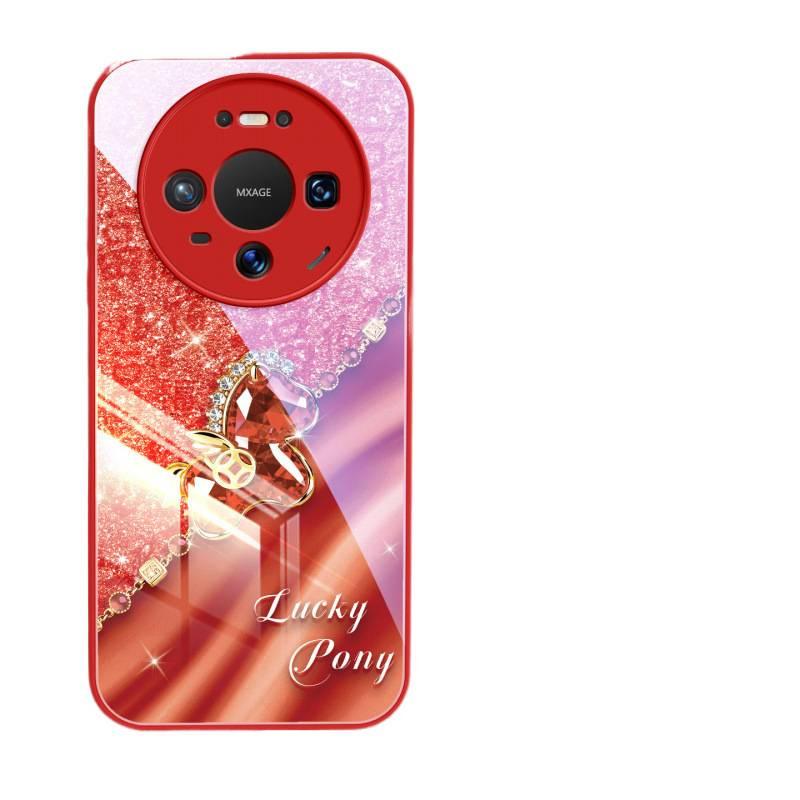 Applicable To Huawei Mate80 Mobile Phone Case New Mate60pro + Year of the Horse Protective Case Mate70 Advanced Mate50