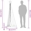 LED Christmas Tree 339 Cold White LEDs 187 Cm