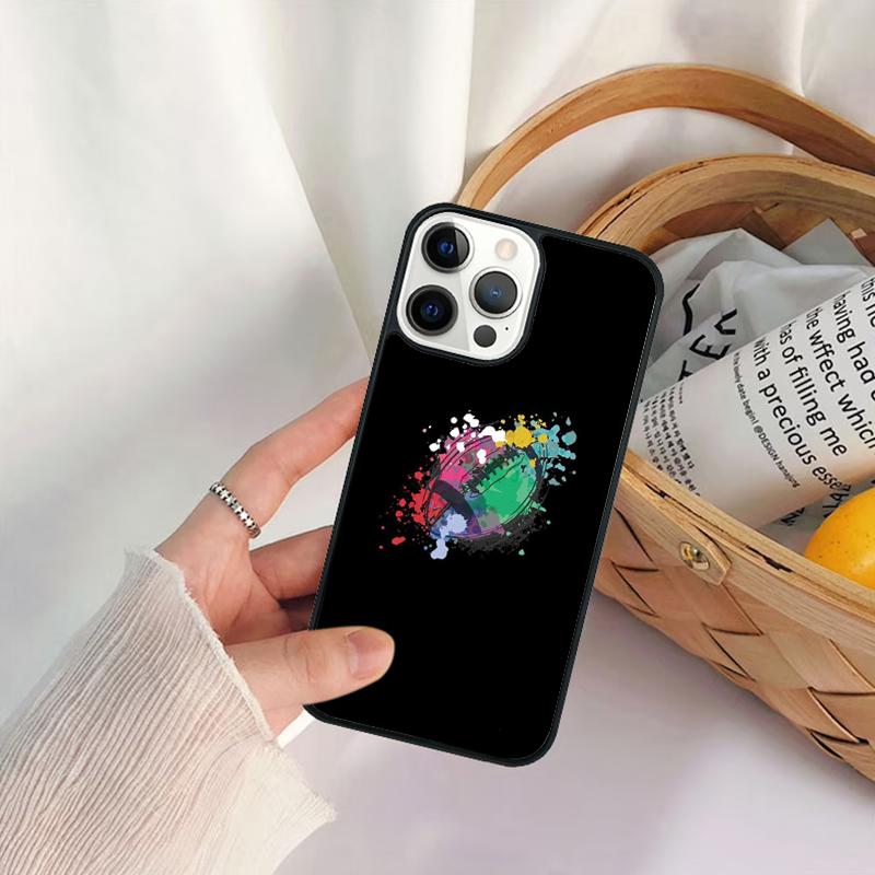 Rugby Ball Phone Case For iPhone 17 Air 16 15 14 11 12 13 Pro  MAX Plus coque Cover Shell