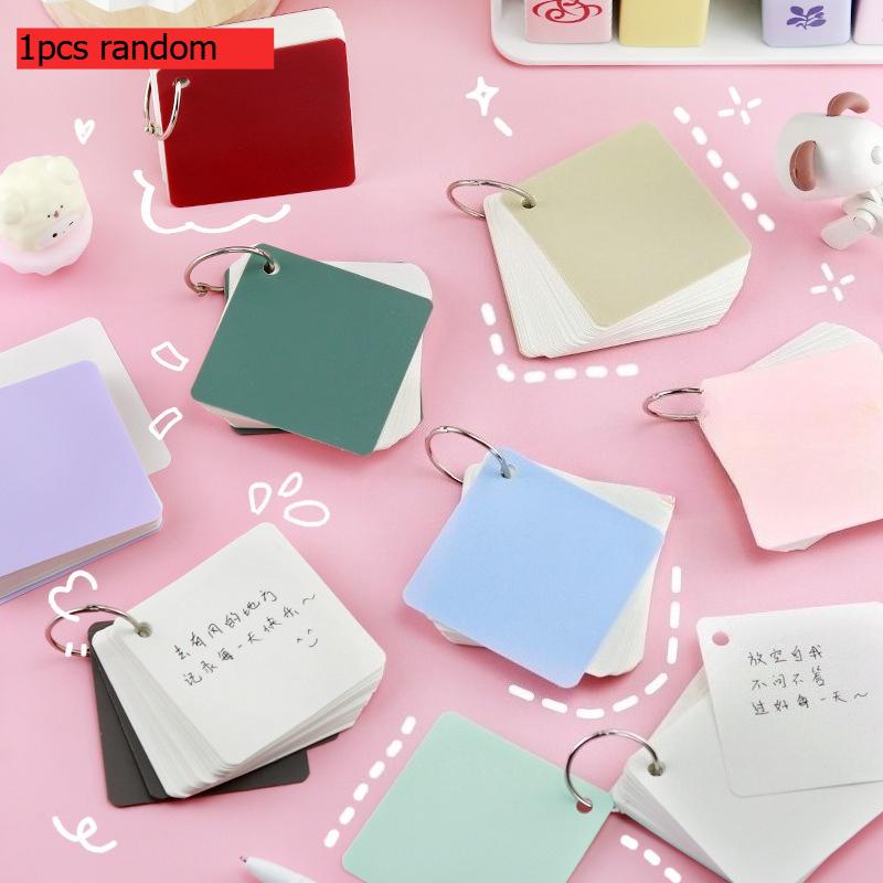 

Gift Morandi Loose Leaf Book Creative Detachable Small Student Classroom Carry Picture Wholesale Memo Pad Kawai Stationery