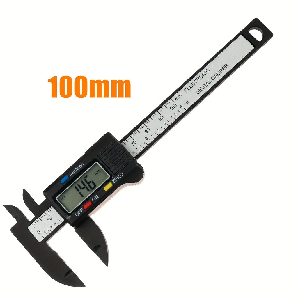 150mm 100mm Elektronische Digitale Messschieber Kohlefaser Zifferblatt Nonius Messschieber Mikrometer Messwerkzeuge Digitale Lineale für Innen- und Außendurchmesser
