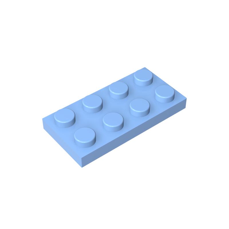 Rainbow Pig MOC Particles 3020 Plate 2 x 4 For Building Blocks Parts DIY Compatible Assembles Educational Tech Parts Toys