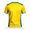 Clothes yellow and green printed sports short-sleeved jerseys, competition training jerseys