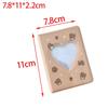 3 Inch Mini Photo Binder Cute Love Heart Hollow Photocard Holder Book Business Card for