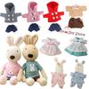 Ropa de Muñeca Para 30Cm/45Cm/60Cm Le Sucre Conejo Peluche Vestido Suéter Pijama Abrigo con Botón de Cuerno Sudadera Para Muñecas Conejo BJD