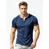 Premium 95% Cotton Men's Polo Tee - Breathable Soft Touch Short Sleeve Shirt - Modern Fit Casual Wear with V-Neck Buttons