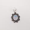 Milky Opal Gemstone 925 Sterling Silver Jewelry Handmade Pendant 1.37" For Women CP-40-15