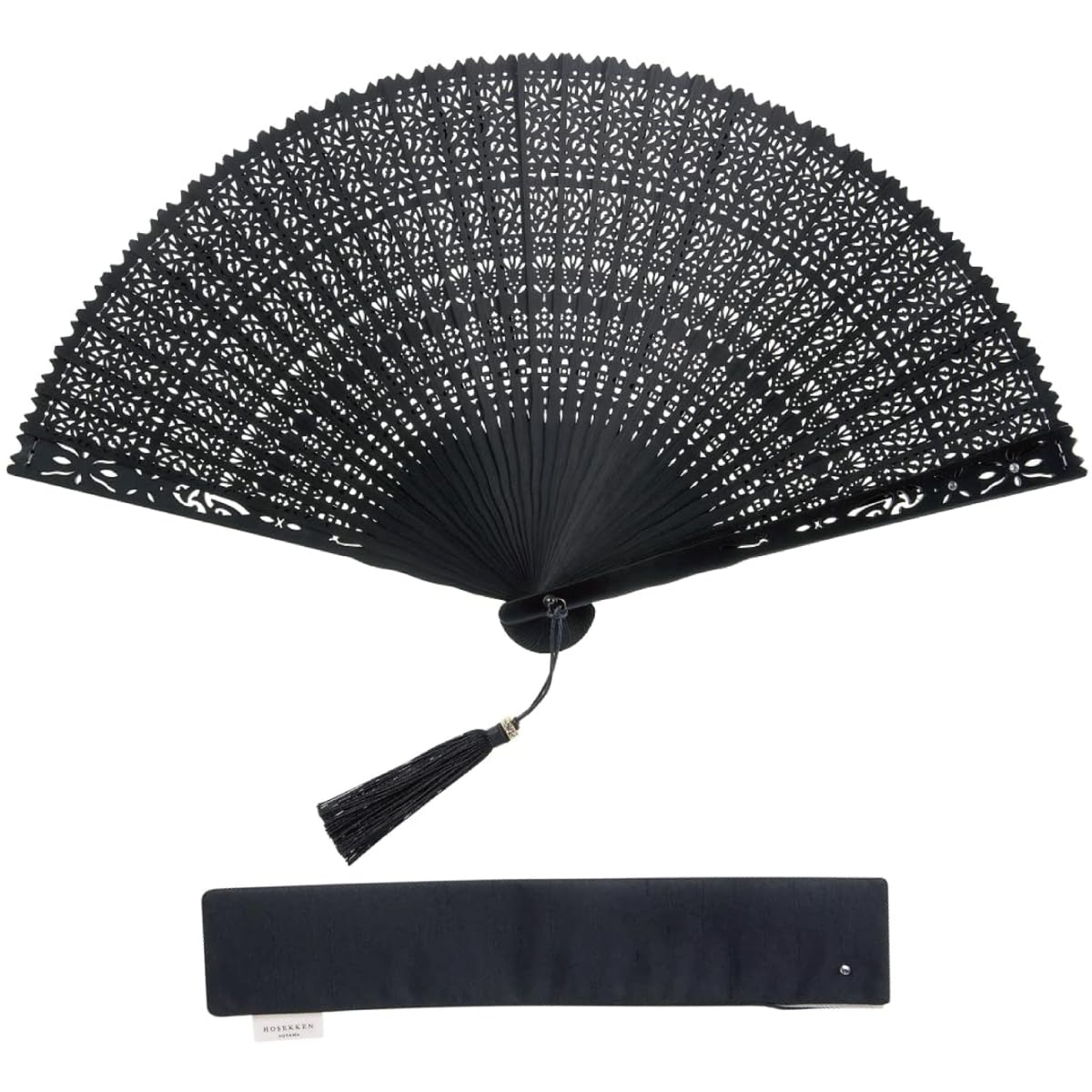 

HOSEKKEN бренд роскошных складных вееров, сочетающий традиционные ремесленные техники с современным Полностью прочный и стильный веер, идеально подходящий для Японского А чёрный
