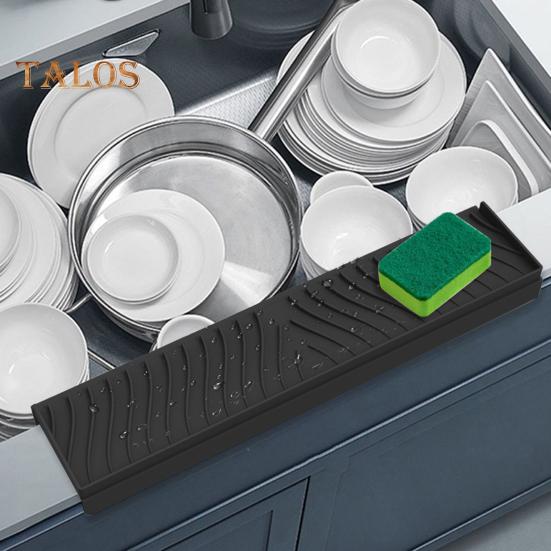 Silicone Sink Edge Protector Splash Guard with Suction Cup Anti-slip Multifunction Countertop Kitchen Bathtub Sink Wash Basin Anti-splash Tray Sink