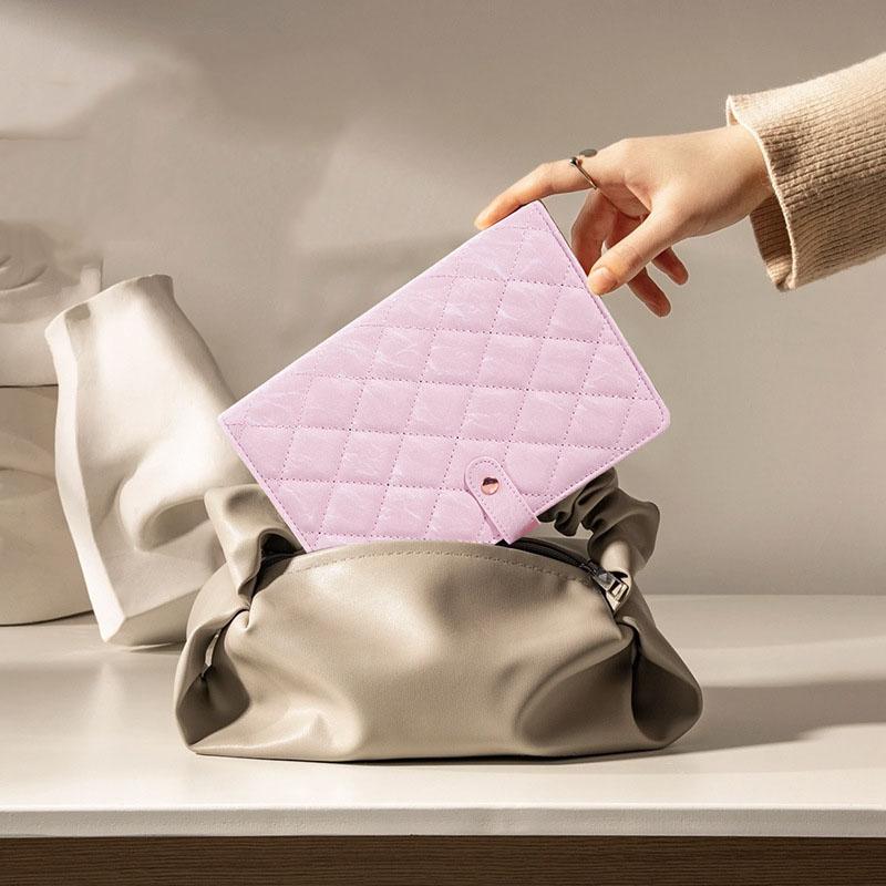 Hochwertiges Transparentes Schmuckaufbewahrungsbuch Samt mit Reißverschluss Halskette Ordner Aufbewahrungsbuch Luxus PU Leder Klarsichthüllen