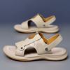 Summer Hot Selling Men's Sandals Beach Shoes Anti Slip Massage Soles Men's Casual Shoes Versatile Apricot Color Free Delivery