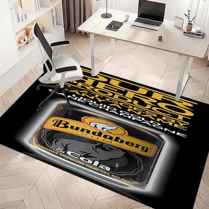 RUM B-Bundaberg Print Area Rug - Soft,Washable Non-Slip Indoor Mat,Living Room,Home Office Decorative Rug