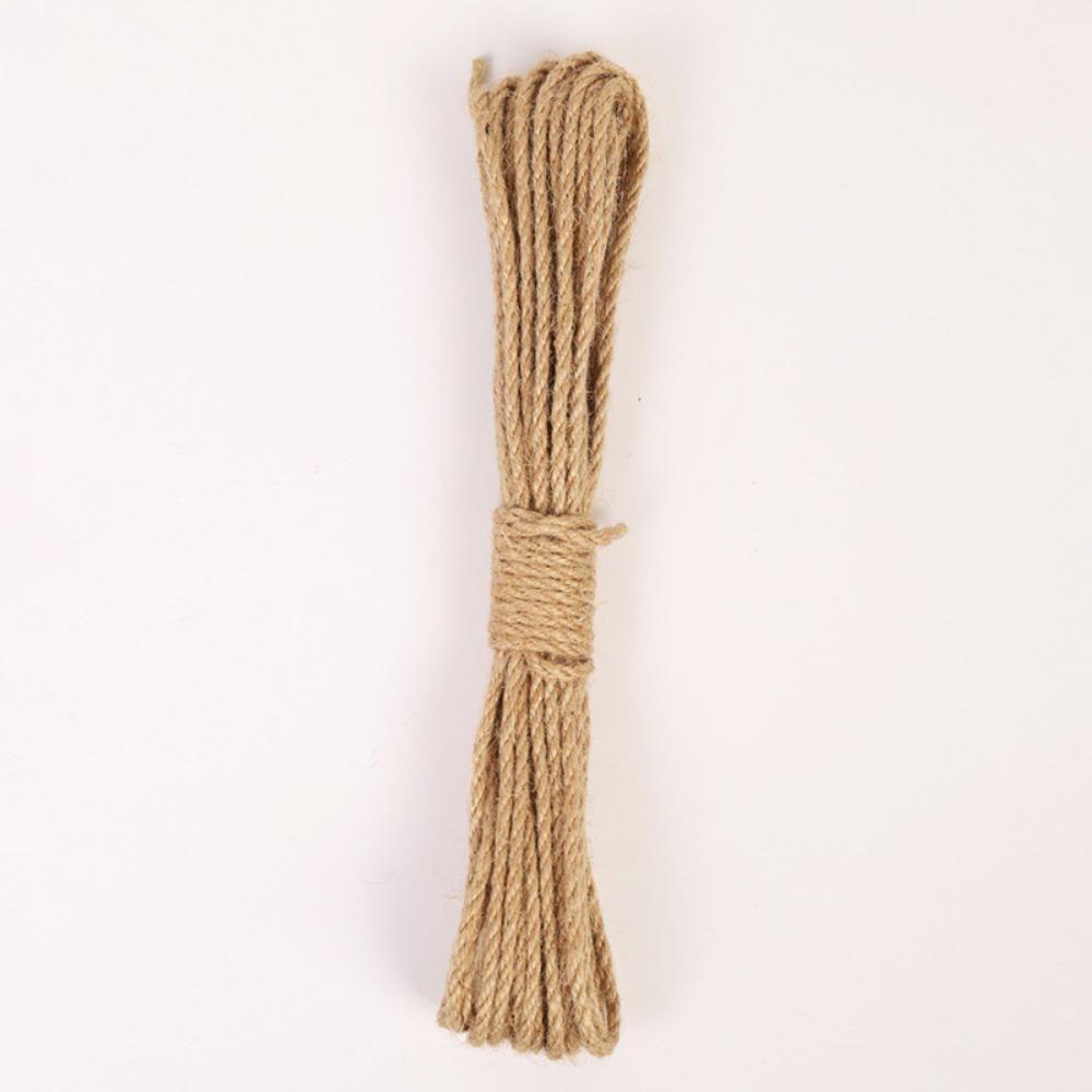 DIY Craft Twine Rope 4mm-12mm Twisted Cord New Natural Jute Rope  Pet Scratching