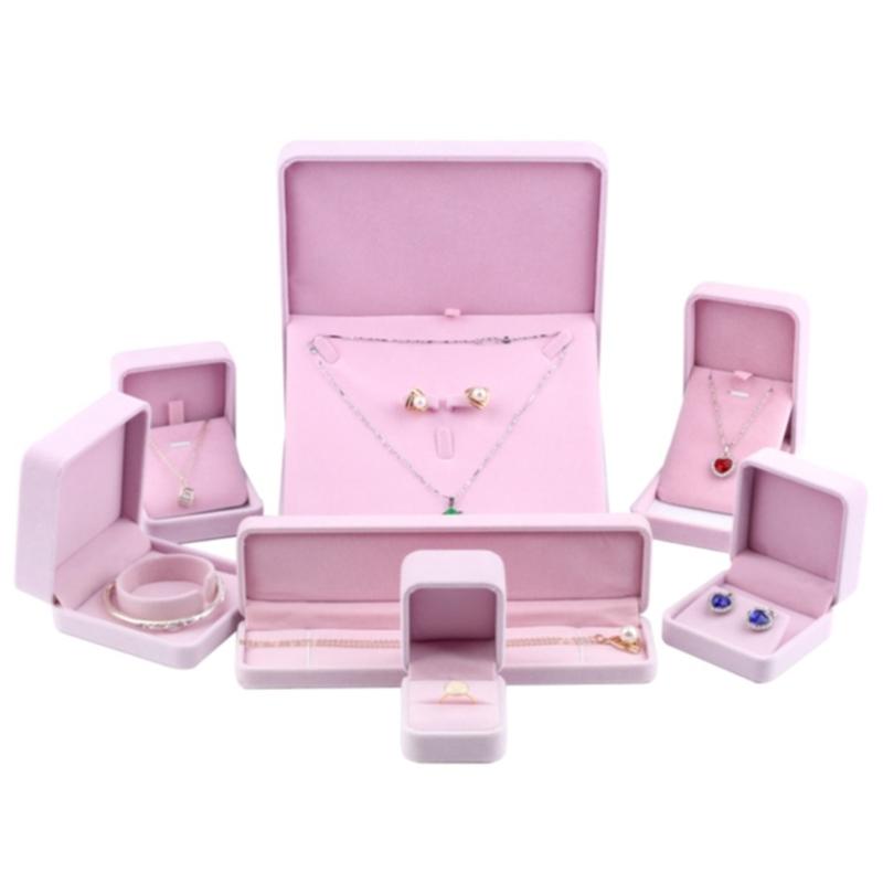 Protective Jewelry Box Portable Jewellery Holder Soft Jewelry Display Case Props Rings/Earrings/Necklace/Bracelet Holder