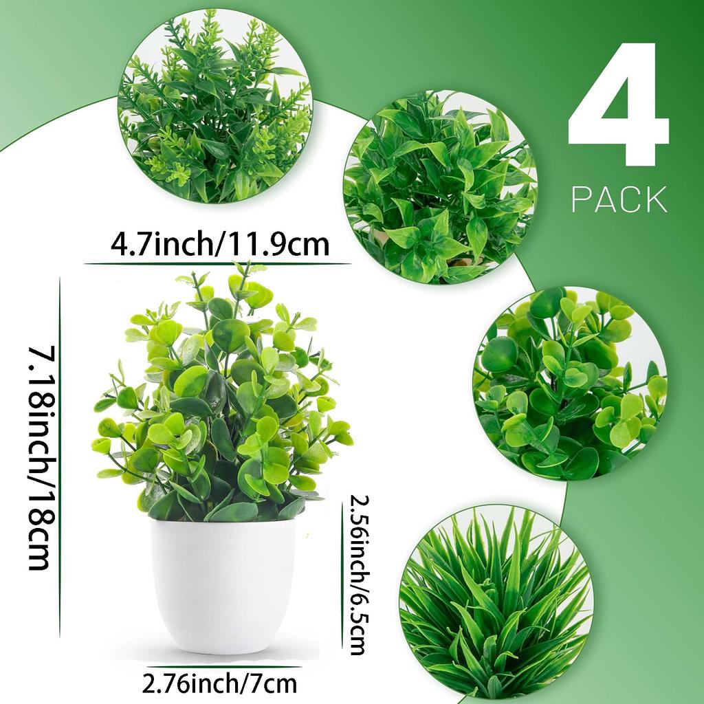 Artificial Plant Potted Lavender Potted Home Decoration Small Round Pot Fresh Green Life