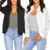 Moda damska Koronkowy garnitur z długim rękawem Casual Kurtka Płaszcz znosić