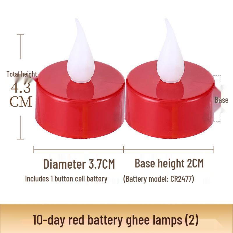 Treasure Flower Glass Candlestick: Ancient Method 4-Hour Butter Lamp Holder Ornament