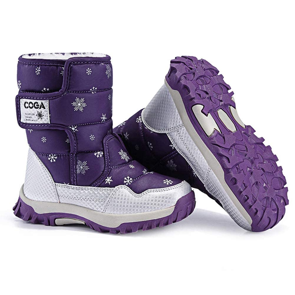 Meio Snow Junior Winter Shoes with Fleece and for Skiing and Outdoor for Boys and Girls Kids' Boots, Boots, Boots, Children's Lining, Waterproof,