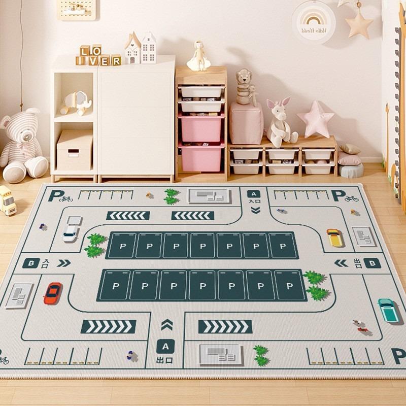 

Early Education Urban Planning Play Carpet Large Anti Slip Childrens Rug for Kindergarten Easy To Maintain Floor Mat Fashion 40x60cm