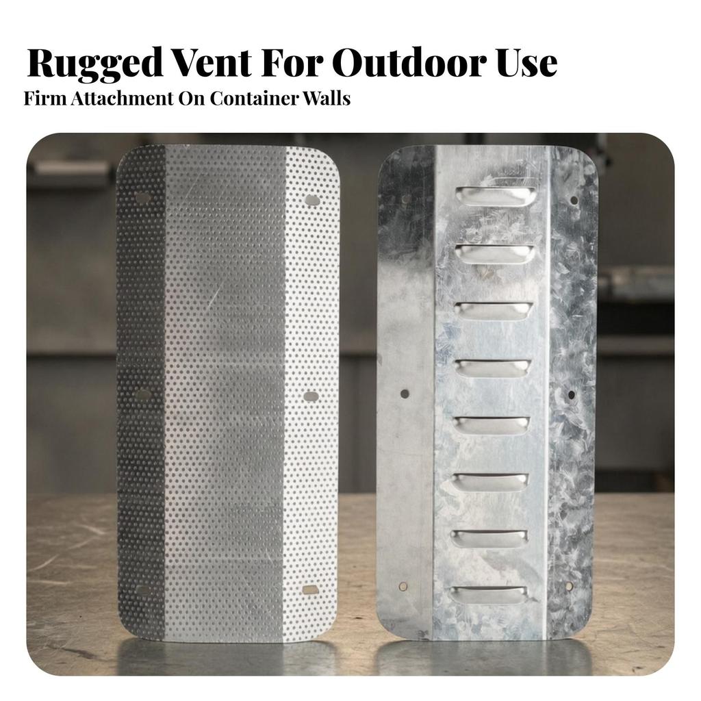 4 Pieces Shipping Container Vent with Metal Mesh Galvanized Hardware Ventilation