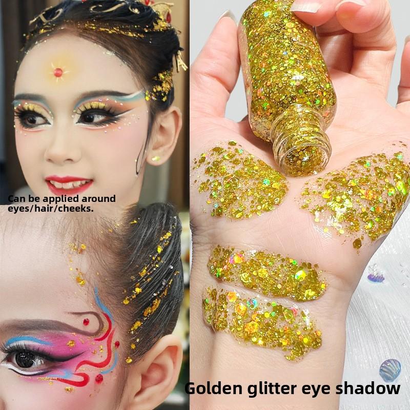 Face Hair Body Glitter Sequins Eyeshadow Colorful Children's Stage Show Makeup Sequins