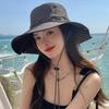 RICYGVM Women Cowboy Hat Outdoor Camping Mountaineering Cap Large Brim Sun Protection Fisherman Hats Solid Color Sunshade Visors