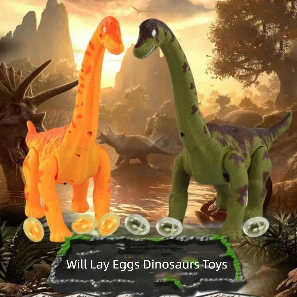 Plastic Electric Dinosaur Toys Simulation Crawling Long-necked Toys  Desktop Ornament