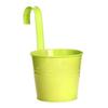 Vaso da fiori sospeso, robusto ferro in stile naturale, raffinato secchio in metallo per balcone