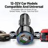 90W Schnellladegerät 3 Ports PD USB Autolade Handy Typ-C Adapter Schnellladegerät im Auto für iPhone 14 15 Pro/Max Samsung